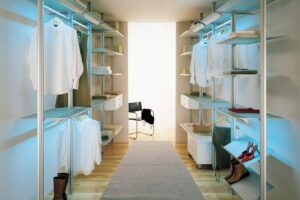 Modular wardrobe shelving system