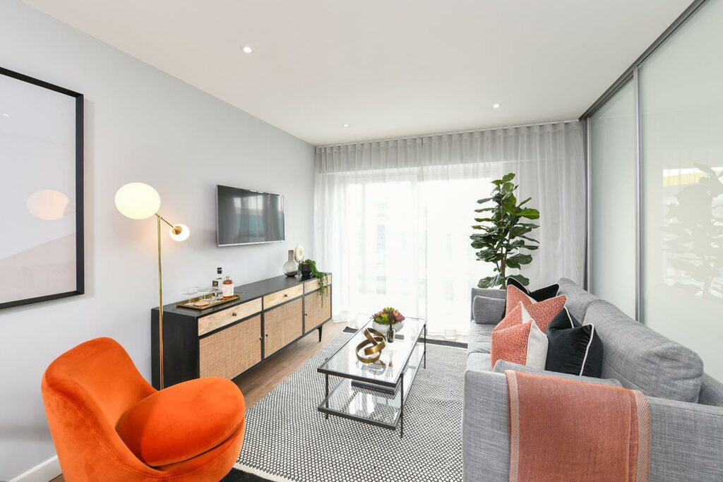 Inside luxurious apartments at Beaufort Park Colindale